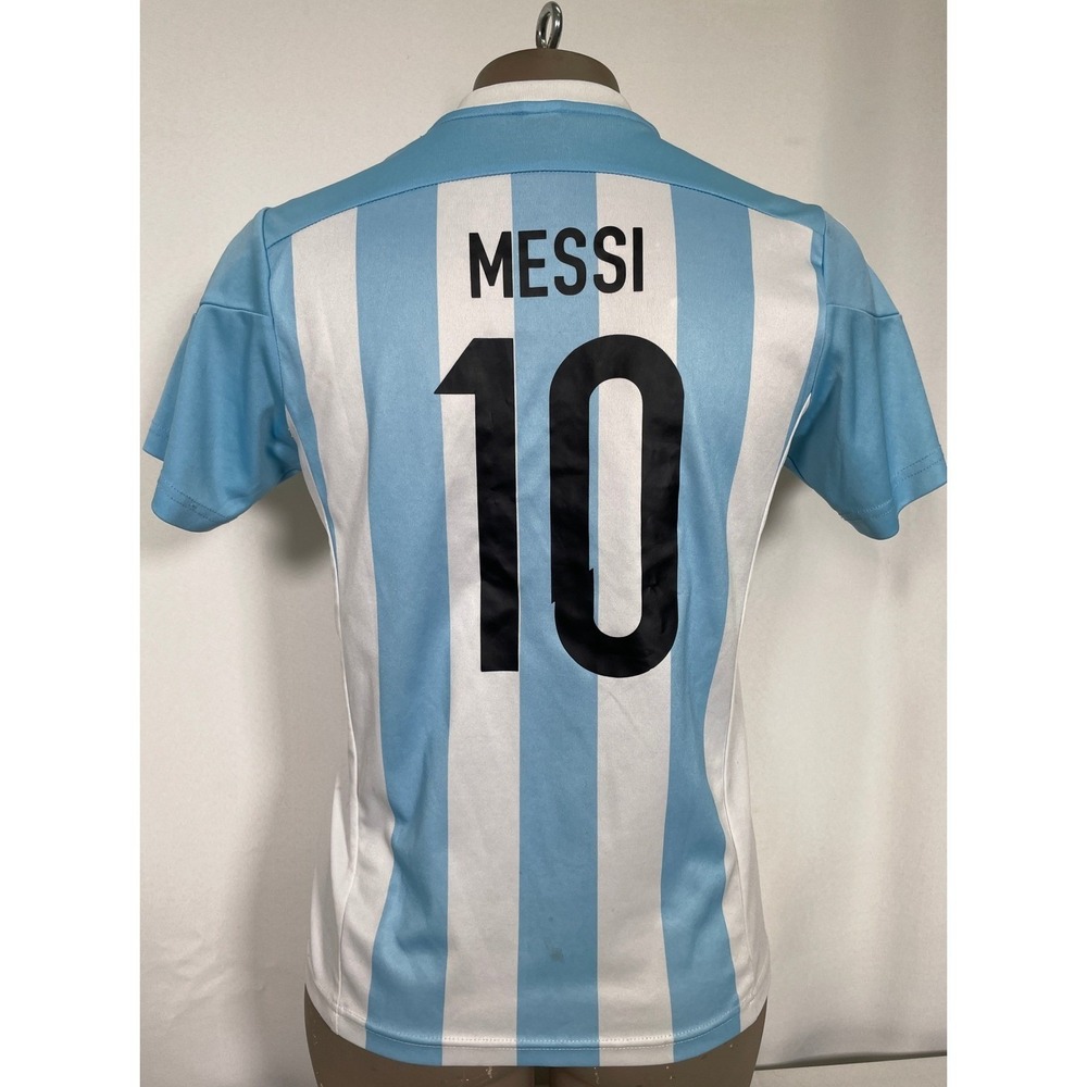 Lionel Messi #10 Argentina National Soccer Soccer AFA Jersey Juniors SMALL